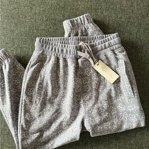 Rylee + Cru Gray Floral Kids Sweatpants